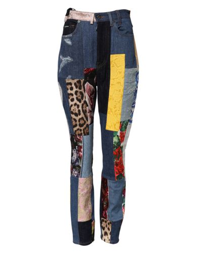 Patchwork Skinny Denim Women's Jeans - Dolce & Gabbana - Modalova