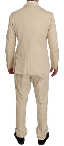Two Piece 3 Button Cotton Solid Men's Suit - Romeo Gigli - Modalova