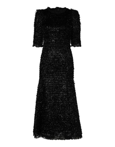 Metallic Polyester A-line Midi Women's Dress - Dolce & Gabbana - Modalova
