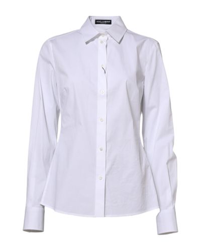 Cotton Long Sleeves Collared Shirt Women's Top (Pre-Owned) - Dolce & Gabbana - Modalova