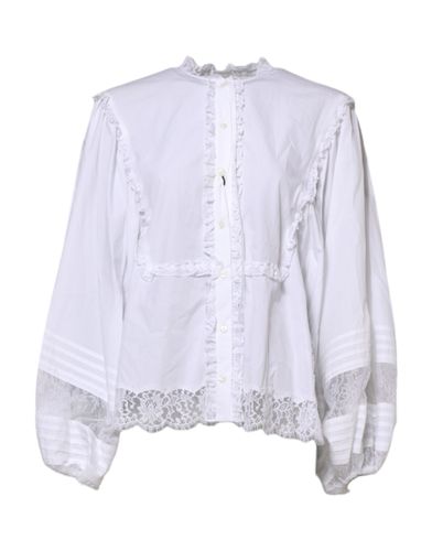Ruffled Lace Embellished Blouse Women's Top (Pre-Owned) - Dolce & Gabbana - Modalova