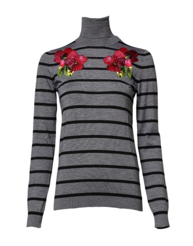 Floral Embroidery Pullover Women's Sweater - Dolce & Gabbana - Modalova