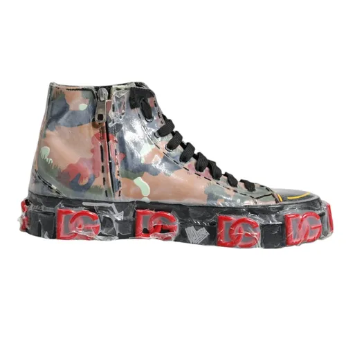 Camouflage High Top Sneakers Men's Shoes (Pre-Owned) - Dolce & Gabbana - Modalova