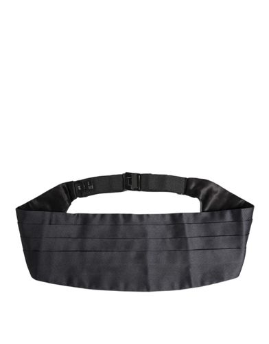 Dark 100% Silk Belt Waist Men's Cummerbund - Dolce & Gabbana - Modalova