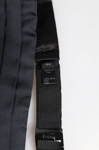 Dark 100% Silk Belt Waist Men's Cummerbund - Dolce & Gabbana - Modalova