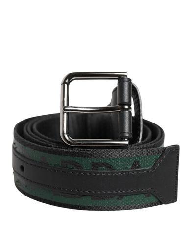 Green Black Polyester DG Logo Buckle Men's Belt (Pre-Owned) - Dolce & Gabbana - Modalova
