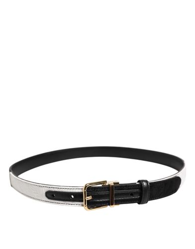 Patchwork Gold Metal Buckle Women's Belt - Dolce & Gabbana - Modalova