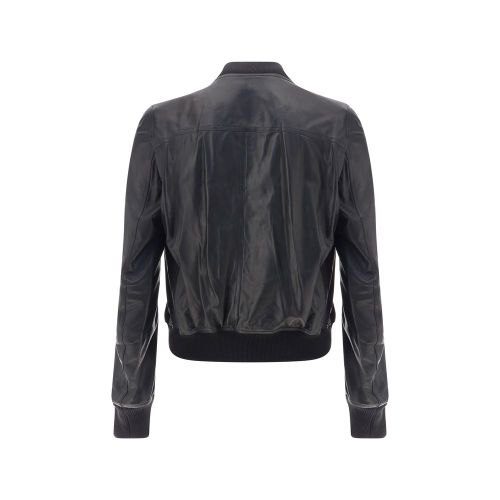 Bauhaus Flight Leather Men's Jacket - Rick Owens - Modalova
