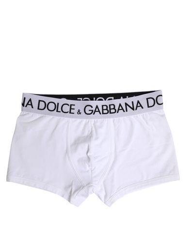 Cotton Stretch Regular Boxer Men's Underwear - Dolce & Gabbana - Modalova