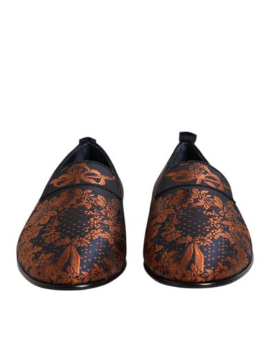 Jacquard Polyester Slip On Loafers Men's Shoes - Dolce & Gabbana - Modalova