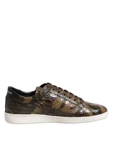 Exotic Leather Low Top Sneakers Men's Shoes - Dolce & Gabbana - Modalova