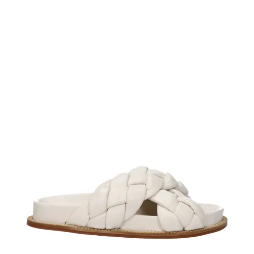 Leather Women's Slippers - Fabiana Filippi - Modalova
