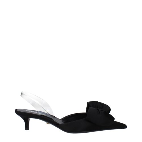 Satin Flat Women's Sandals - Versace - Modalova