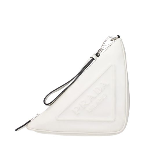 Leather Clutch Women's Bag - Prada - Modalova