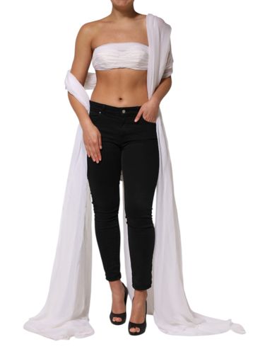 Bustier Corset Cropped Chiffon Women's Top (Pre-Owned) - Dolce & Gabbana - Modalova
