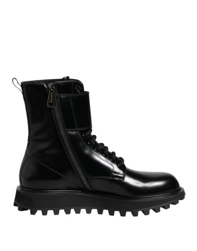 Leather Lace Up Mid Calf Boots Men's Shoes - Dolce & Gabbana - Modalova