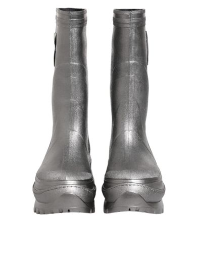 Metallic Pull On Rain Boots Men's Shoes - Dolce & Gabbana - Modalova