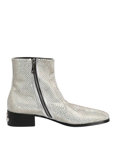 Strass DG Logo Heels Ankle Boots Men's Shoes - Dolce & Gabbana - Modalova