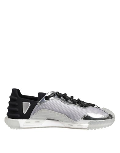 Silver Black Nylon NS1 Low Top Men Sneakers Men's Shoes (Pre-Owned) - Dolce & Gabbana - Modalova