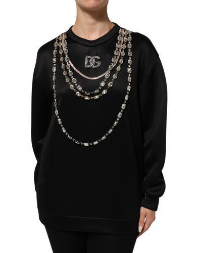 Necklace Crystal DG Logo Sweatshirt Women's Sweater (Pre-Owned) - Dolce & Gabbana - Modalova