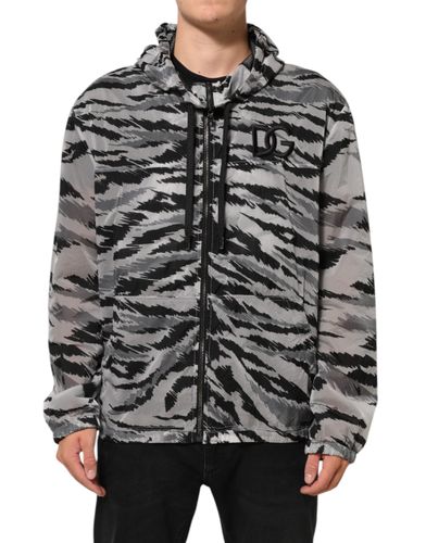 Camouflage Hooded Sweatshirt Men's Jacket - Dolce & Gabbana - Modalova