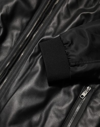 Leather Nylon FullZip Blouson Men's Jacket - Dolce & Gabbana - Modalova