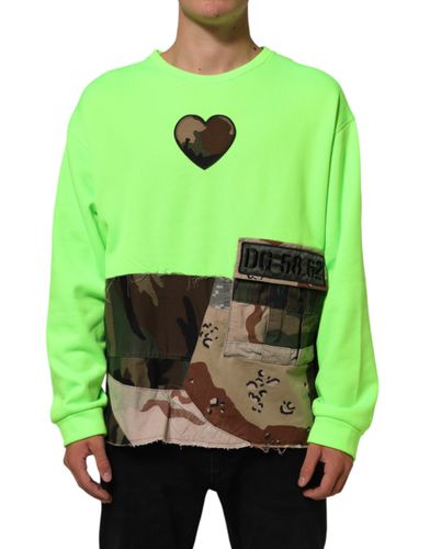 Patchwork Heart Men Sweatshirt Men's Sweater (Pre-Owned) - Dolce & Gabbana - Modalova