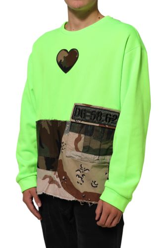 Patchwork Heart Men Sweatshirt Men's Sweater (Pre-Owned) - Dolce & Gabbana - Modalova