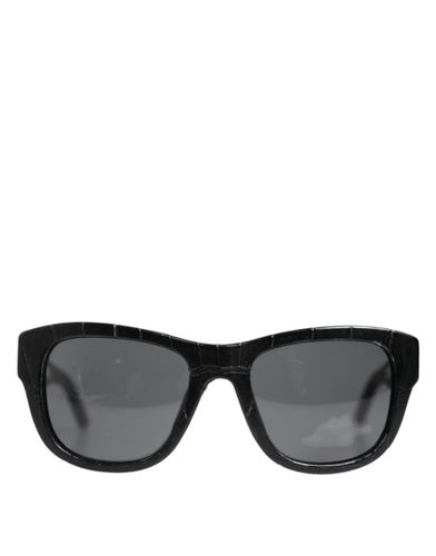 DG4177 Leather Frame Tinted Lens Women's Sunglasses - Dolce & Gabbana - Modalova