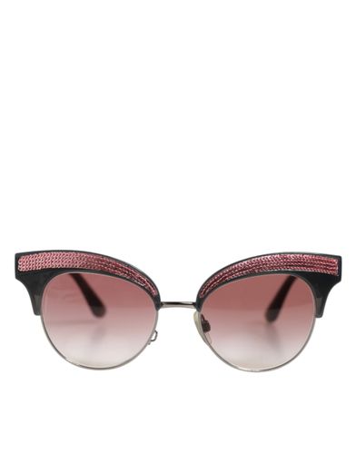 Pink Mirrored Cat Eye Sequined Women's Sunglasses (Pre-Owned) - Dolce & Gabbana - Modalova