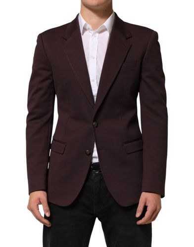 Cotton 2 Buttons Suit Jacket Men's Blazer - Dolce & Gabbana - Modalova