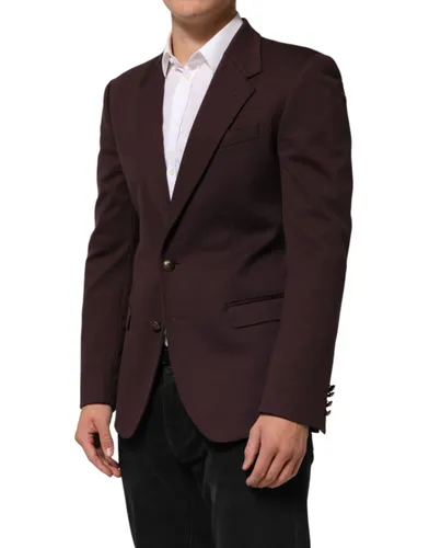 Cotton 2 Buttons Suit Jacket Men's Blazer - Dolce & Gabbana - Modalova