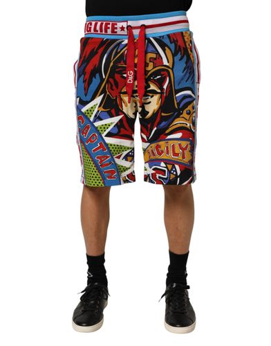Captain Sicily Men Bermuda Men's Shorts - Dolce & Gabbana - Modalova