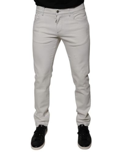 Cotton Stretch Skinny Men Denim Men's Jeans - Dolce & Gabbana - Modalova