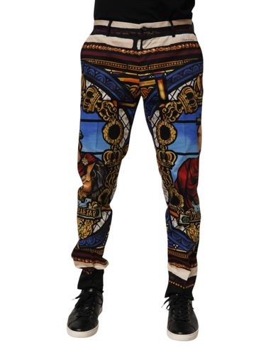 Julias Ceasar Print Tapered Men's Pants - Dolce & Gabbana - Modalova