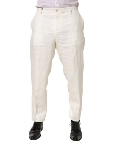 Linen Formal Dress Men Trouser Men's Pants (Pre-Owned) - Dolce & Gabbana - Modalova