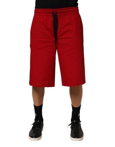 Cotton MidWaist Drawstring Bermuda Men's Pants - Dolce & Gabbana - Modalova