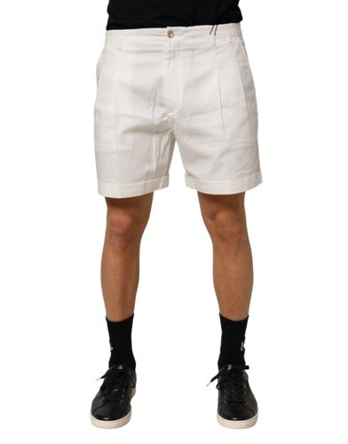 Cotton Mid Waist Men Bermuda Men's Shorts - Dolce & Gabbana - Modalova