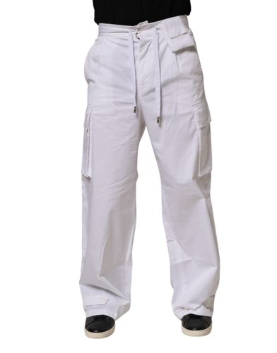 Linen Straight Cargo Men Trouser Men's Pants (Pre-Owned) - Dolce & Gabbana - Modalova