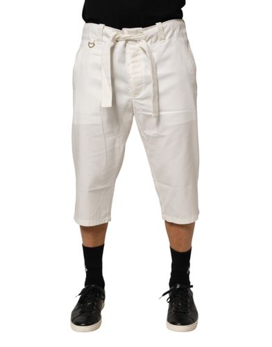 Cotton Stretch Cropped Trouser Men's Pants - Dolce & Gabbana - Modalova