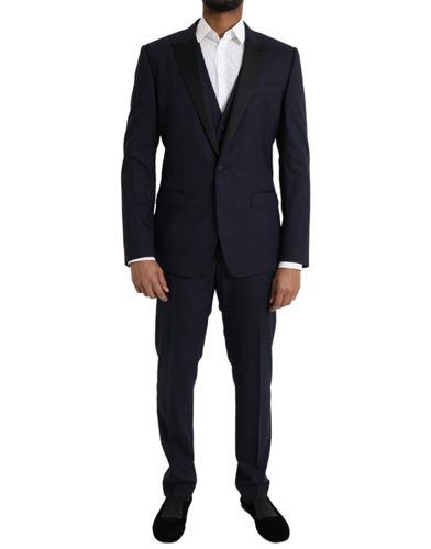 Wool MARTINI 1 Button Men 3 Piece Men's Suit (Pre-Owned) - Dolce & Gabbana - Modalova