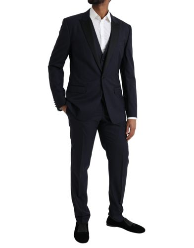 Wool MARTINI 1 Button Men 3 Piece Men's Suit (Pre-Owned) - Dolce & Gabbana - Modalova