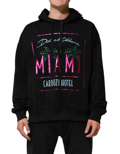 Printed Hooded Men Sweatshirt Men's Sweater - Dolce & Gabbana - Modalova
