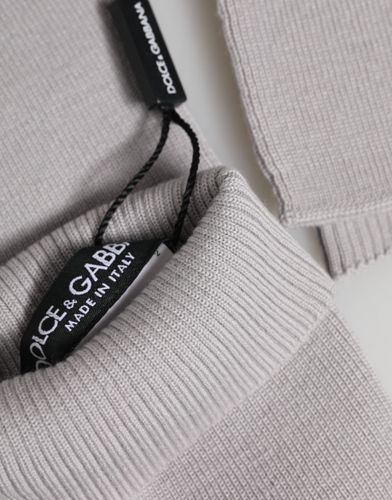 Virgin Wool Knitted Fingerless Men Men's Gloves - Dolce & Gabbana - Modalova