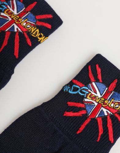 Wool Knit #DMen'sLondon Embroidered Mitten Men's Gloves - Dolce & Gabbana - Modalova