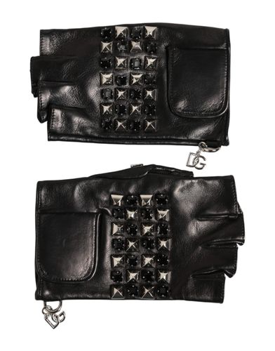 Leather Studded Fingerless Hand Mitten Men Men's Gloves - Dolce & Gabbana - Modalova