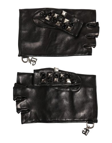 Leather Studded Fingerless Hand Mitten Men Men's Gloves - Dolce & Gabbana - Modalova