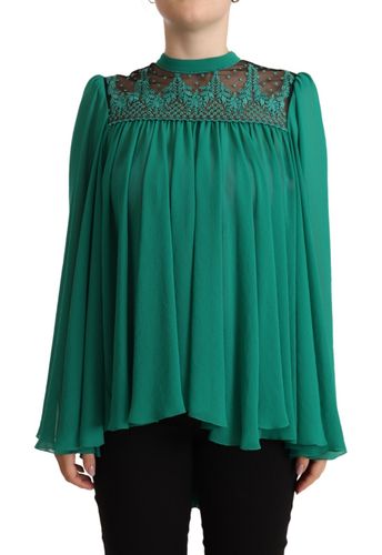 Lace Polyester Long Sleeves Pleated Top Women's Blouse (Pre-Owned) - Philosophy - Modalova