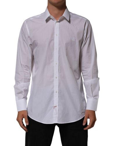 Cotton Collared Men MARTINI Dress Men's Shirt (Pre-Owned) - Dolce & Gabbana - Modalova
