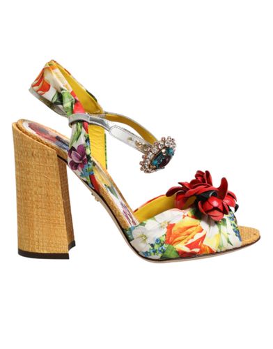 Floral Crystal Embellished Sandals Men's Shoes - Dolce & Gabbana - Modalova